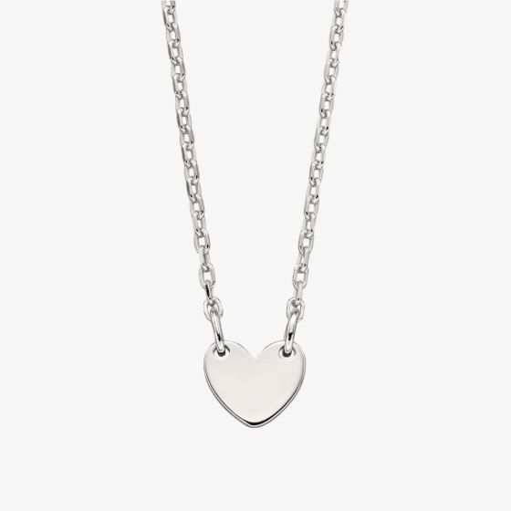 Little Star Girls Lexi Silver Heart Pendant Necklace LSN0178