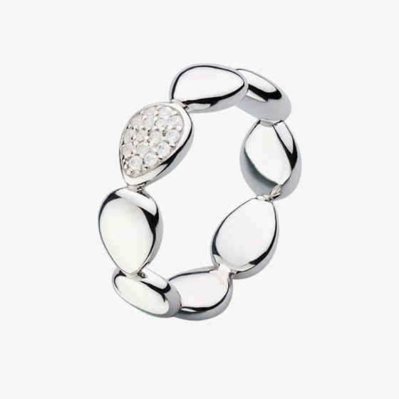 Kit Heath Coast Pebble Glisten Pave Ring Ring 10188CZ