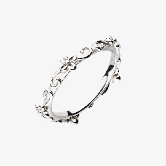 Kit Heath Blossom Flyte Honey Flower Narrow Band Ring 20330RP