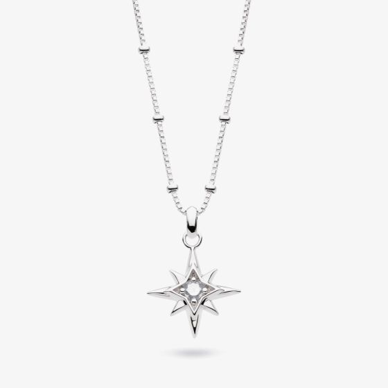 Kit Heath Silver Celeste Aurora April Birthstone Rock Crystal Pendant 90459RC