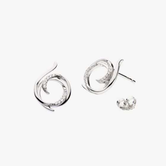 Kit Heath Entwine Helix Wrap Pavé Stud Earrings 30235CZ