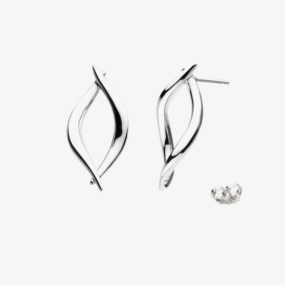 Kit Heath Entwine Twine Twist Link Stud Earrings 40228RP