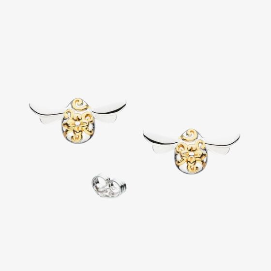 Kit Heath Blossom Flyte Honey Bee Stud Earrings 40338GRP