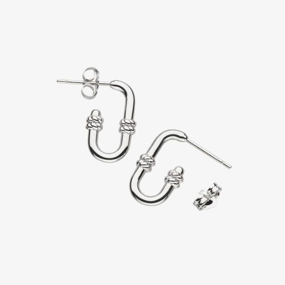 Kit Heath Marina Rope Bar Link Hoop Stud Earrings 41092RP