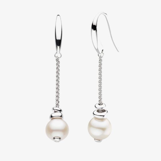 Kit Heath Coast Tumble Pearl Chain Drop Earrings 50166FP