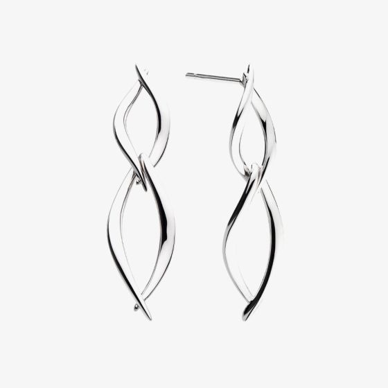 Kit Heath Entwine Twine Twist Duo Link Drop Earrings 60229RP