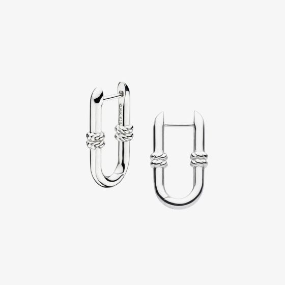 Kit Heath Marina Rope Bar Link Hoop Earrings 61091RP