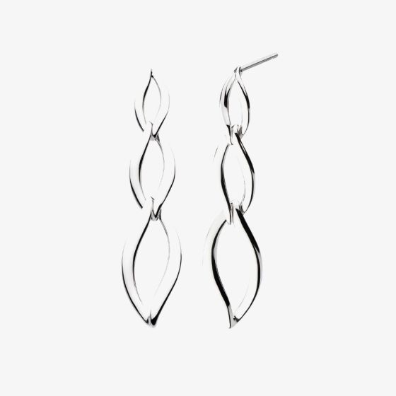 Kit Heath Entwine Twine Link Trio Drop Earrings 61143RP