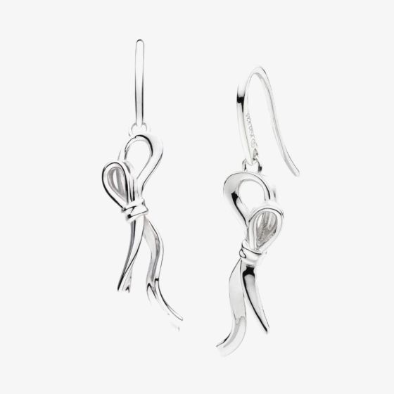 Kit Heath Serenity Ribbon Bow Loop Drop Earrings 61189RP