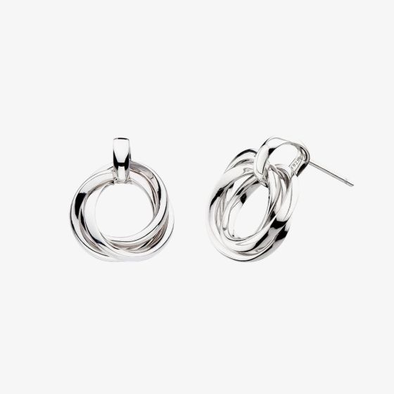 Kit Heath Bevel Trilogy Grande Stud Drop Earrings 6170RP
