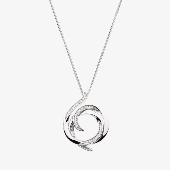 Kit Heath Entwine Helix Wrap Pavé 18 Inch Necklace 90235CZ