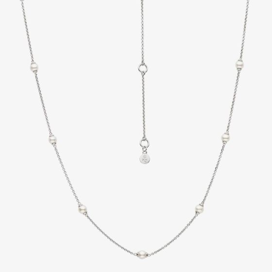 Kit Heath Revival Classic Pearl Round Pearl 18 Inch Station Necklace 90430FP