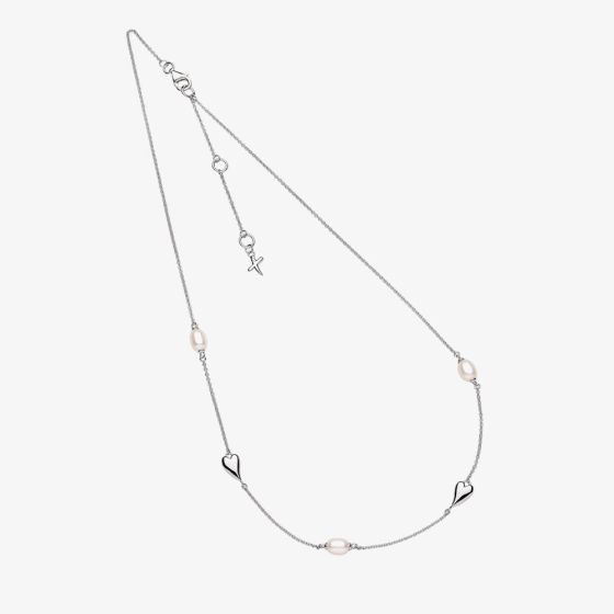 Kit Heath Desire Kiss Pearl 18 Inch Station Necklace 90515FP
