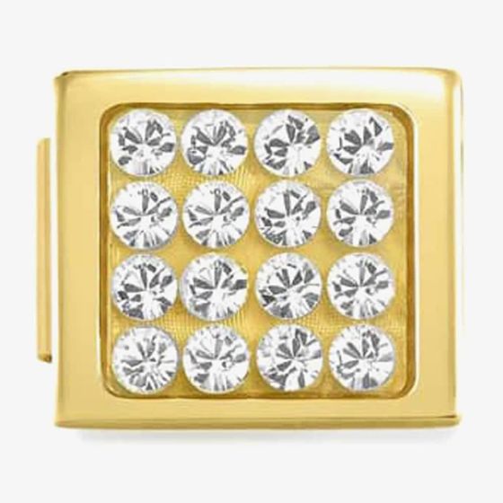 Nomination Glam Golden White Pave Charm 230605/01