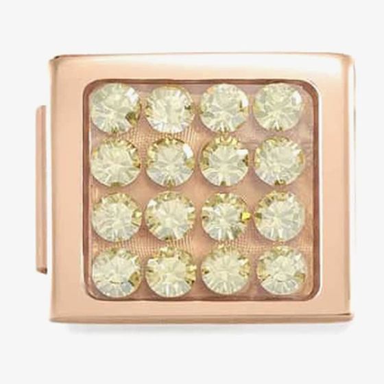 Nomination Glam Rose Champagne Pave Charm 230603/15