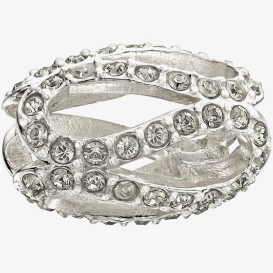 Chamilia Light Grey Glistening Meander Crystal Bead 2083-0406