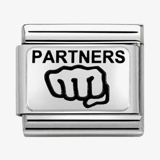 Nomination CLASSIC Silvershine Partners with Fist Charm 330109/20