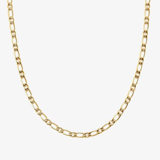 Nomination Bold Steel Yellow Gold Tone Figaro Chain 133216/012