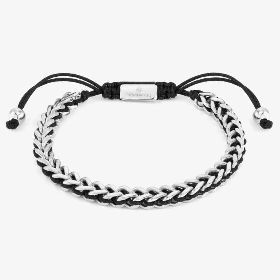 Nomination B-Yond Fishbone Nautical Cord Stainless Steel Bracelet 028937/001