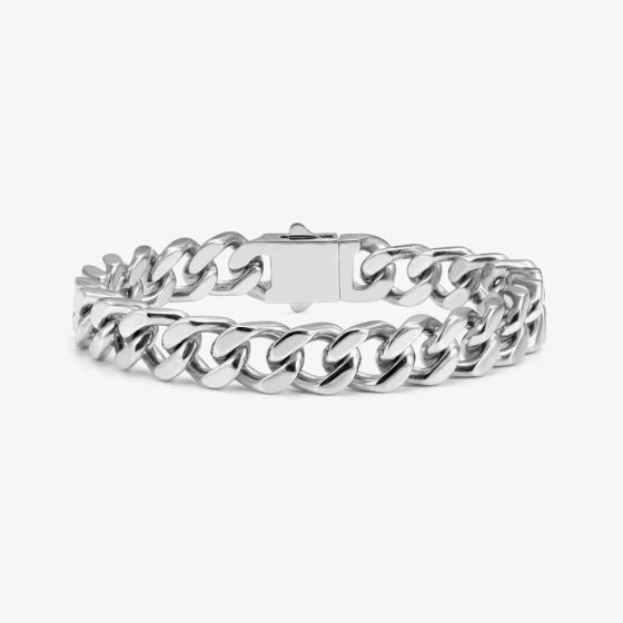 Nomination Bold Steel Large Curb Chain Bracelet 133208/001 (S)