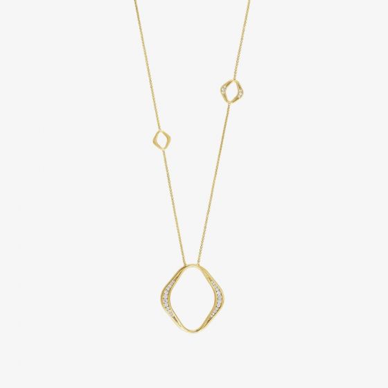 Nomination Unica Gold Plated Rhombus Open Necklace 146406/006