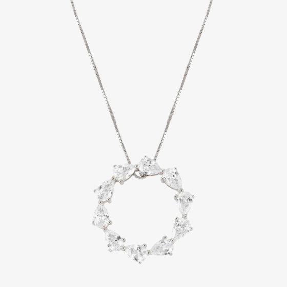 Nomination Colour Wave Sterling Silver Circle Necklace 149812/001