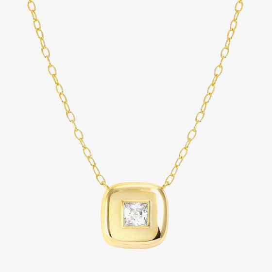Nomination Domina Gold Plated Square Necklace 240402/036