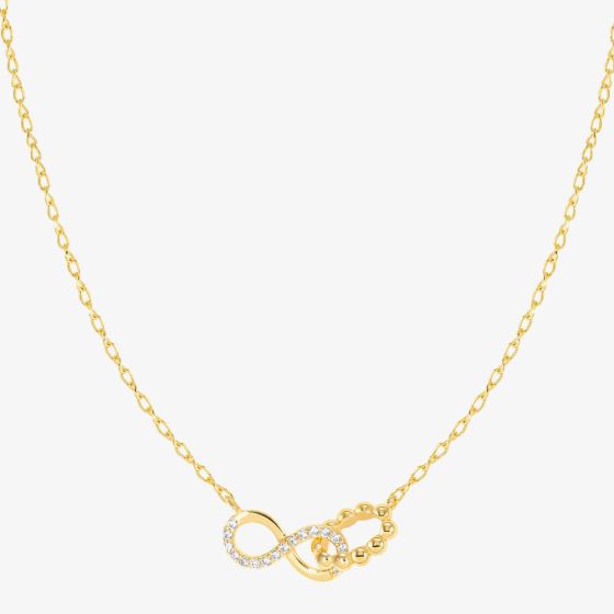 Nomination Lovecloud Gold Tone Plated Interlocking Infinity Necklace 240504/005