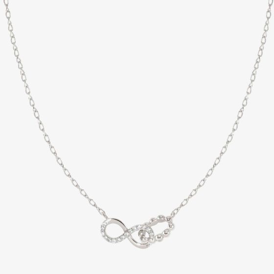 Nomination Lovecloud Sterling Silver Interlocking Infinity Necklace 240504/006