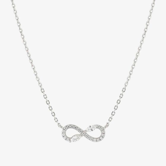 Nomination Shine Me Up Silver Cubic Zirconia Infinity Necklace 241902/010