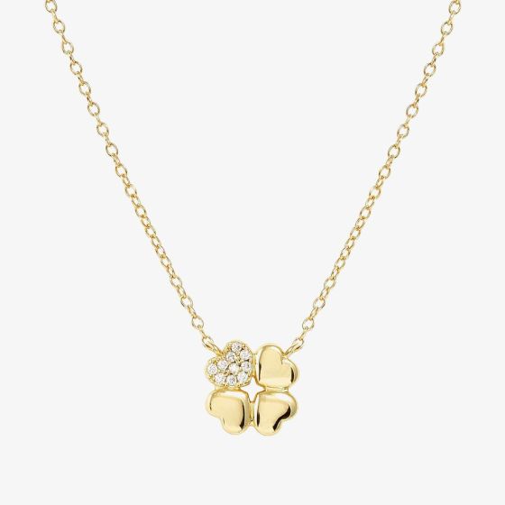 Nomination Petit Sparkle Gold Clover Necklace 242303/003