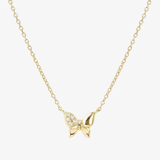 Nomination Petit Sparkle Gold Butterfly Necklace 242303/042