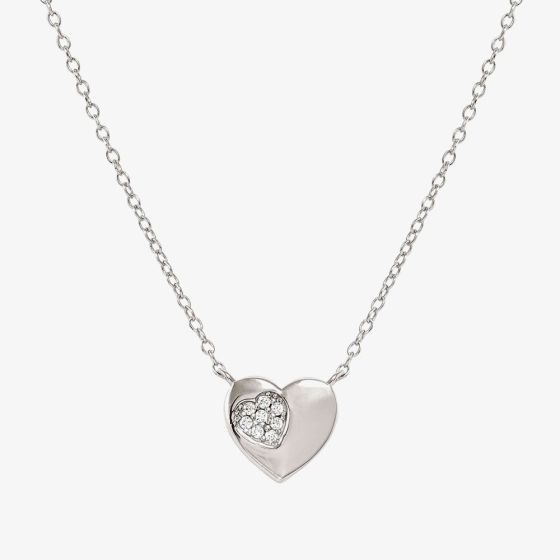 Nomination Petit Sparkle Silver Heart Necklace 242303/004