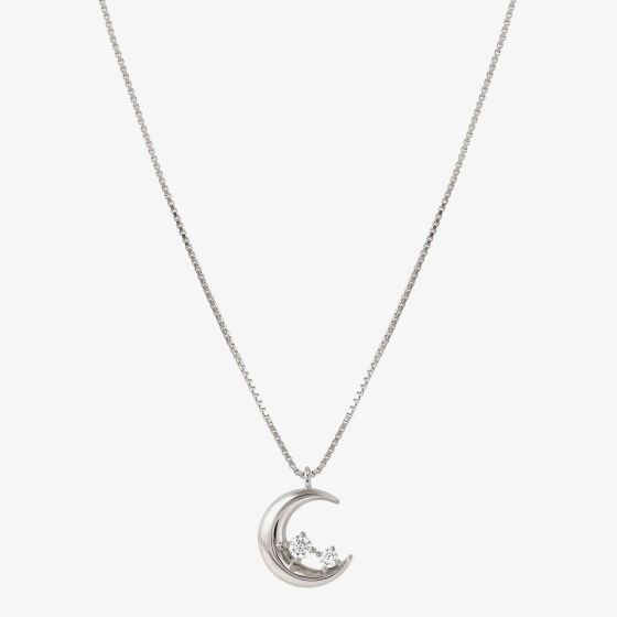Nomination Dream Beats Silver Moon Pendant Necklace 242602/022