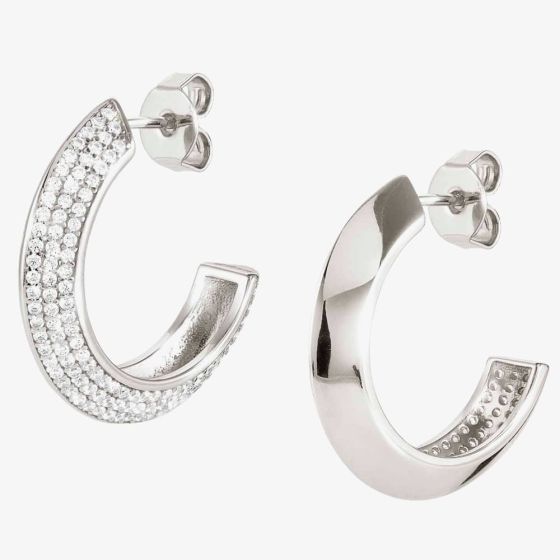 Nomination Aurea Pave Half Hoop Earrings 145706/010