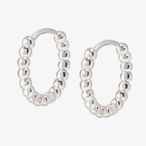 Nomination Lovecloud Sterling Silver Dotted Circle Hoop Earrings 240505/010