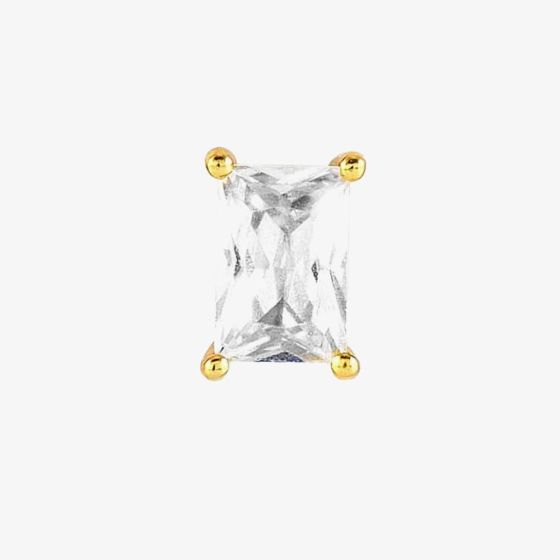 Nomination Colour Wave Gold Plated Rectangular Shaped Single Stud Earring 149804/014 05