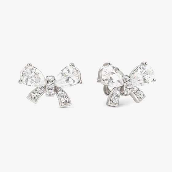 Nomination Shine Me Up Silver Multi Cut Cubic Zirconia Bow Stud Earrings 241903/008