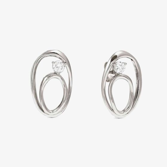 Nomination My Rebel Art Silver Double Oval Stud Earrings 242811/053