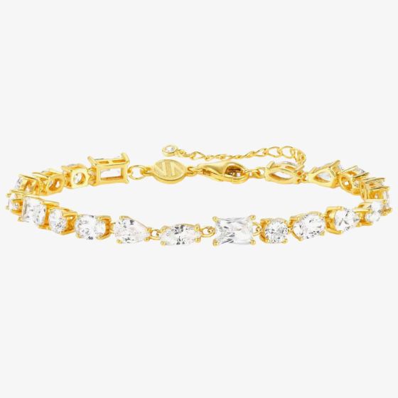 Nomination Colour Wave Gold Plated Multi-Cut Cubic Zirconia Bracelet 149801/014