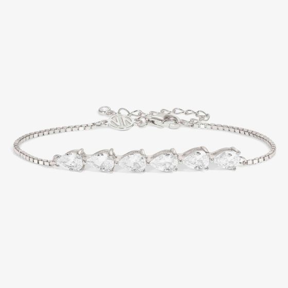 Nomination Colour Wave Sterling Silver 6 Pear Stone Bracelet 149811/001