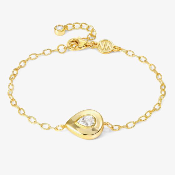 Nomination Domina Gold Tone Plated Pear Drop Bracelet 240401/015