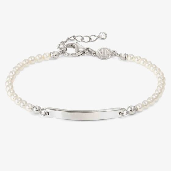 Nomination Messaggi D'Amore Engravable Plate Pearl Bracelet 241201/058