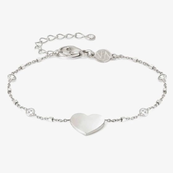 Nomination Messaggi D'Amore Engravable Heart Round Cubic Zirconia Bracelet 241209/022