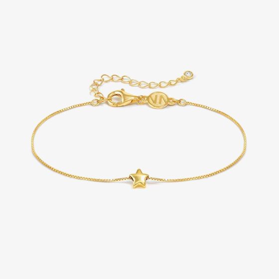 Nomination Armonica Gold Plated Cubic Zirconia Star Pendant Bracelet 241302/009