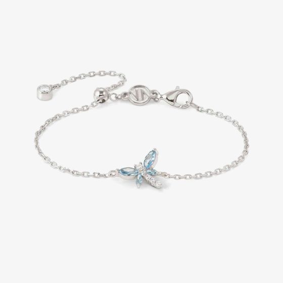 Nomination Shine Me Up Silver Blue & White Cubic Zirconia Dragonfly Bracelet 241901/011