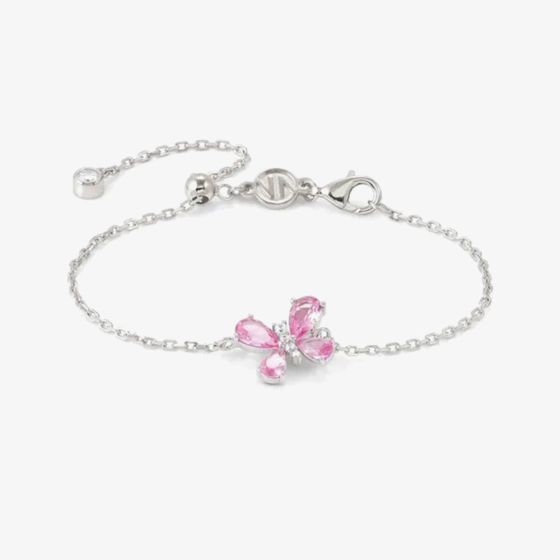 Nomination Shine Me Up Pink & White Cubic Zirconia Butterfly Bracelet 241901/007