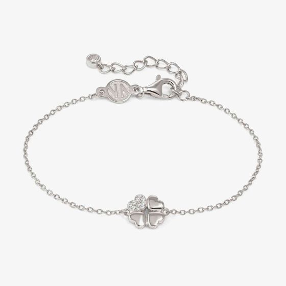 Nomination Petit Sparkle Silver Clover Bracelet 242300/001