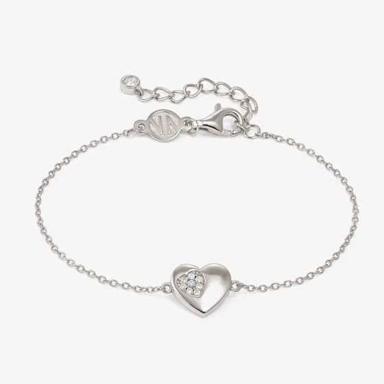 Nomination Petit Sparkle Silver Heart Bracelet 242300/004