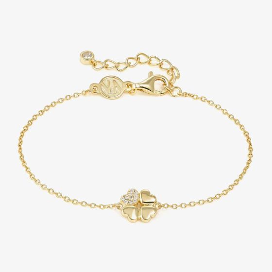 Nomination Petit Sparkle Gold Clover Bracelet 242300/003